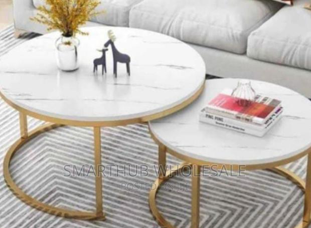 Nesting Coffee Table Marble Effect (Mdf) - main view