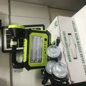 Mx-316 Solar Rechargeable Emergency Home Lighting Kit.