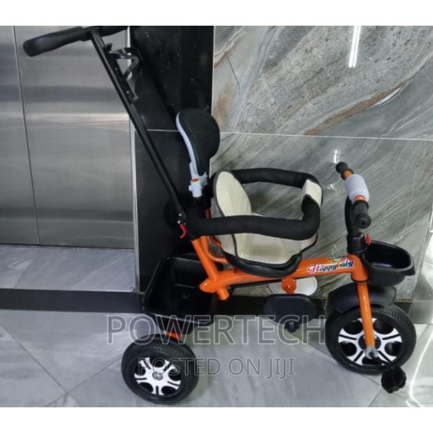 Itricycle With Protective Side Bar, Leather Seat,Push Handle - main view