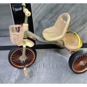 Kids Tricycle - Brown With Basket - thumbnail 2