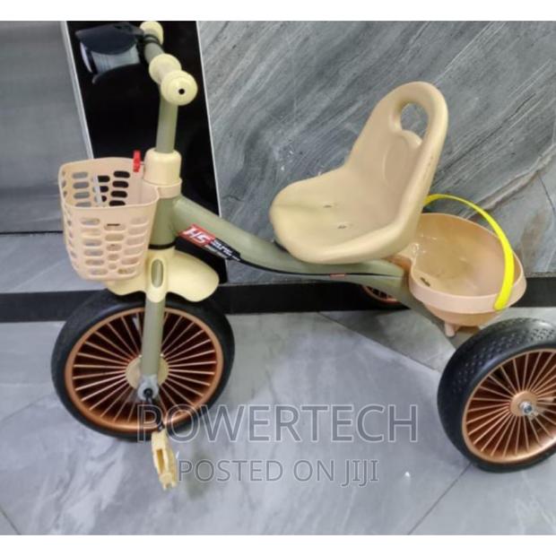 Kids Tricycle - Brown With Basket - main view