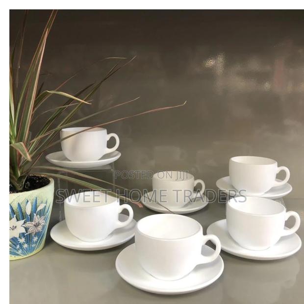 Set of 6 Luminarc Saucer Cups