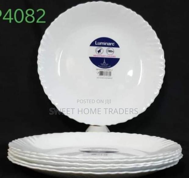 Set of 6 Luminarc(Feston White)Plates - main view