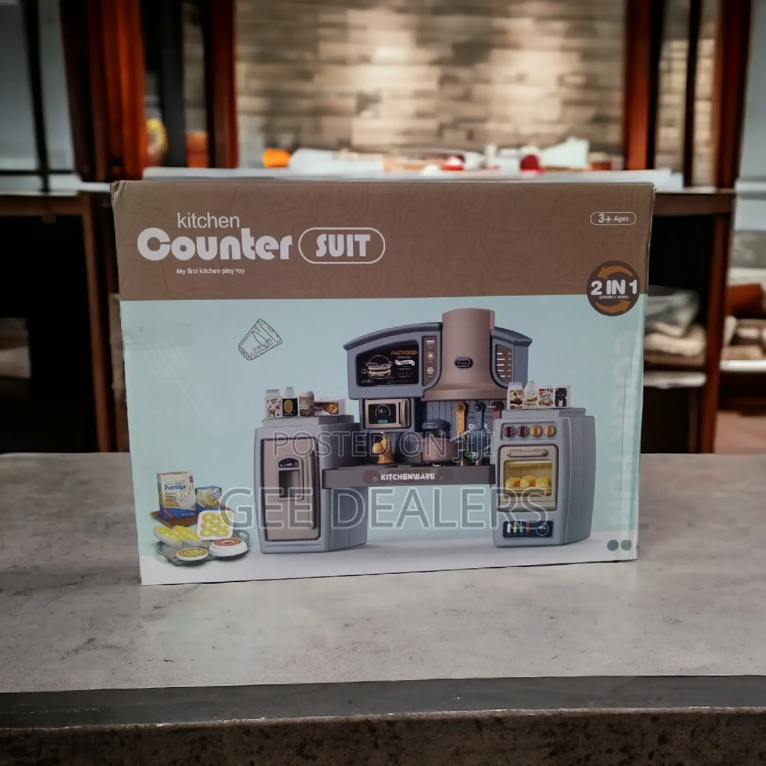 Kids Kitchen Counter Set