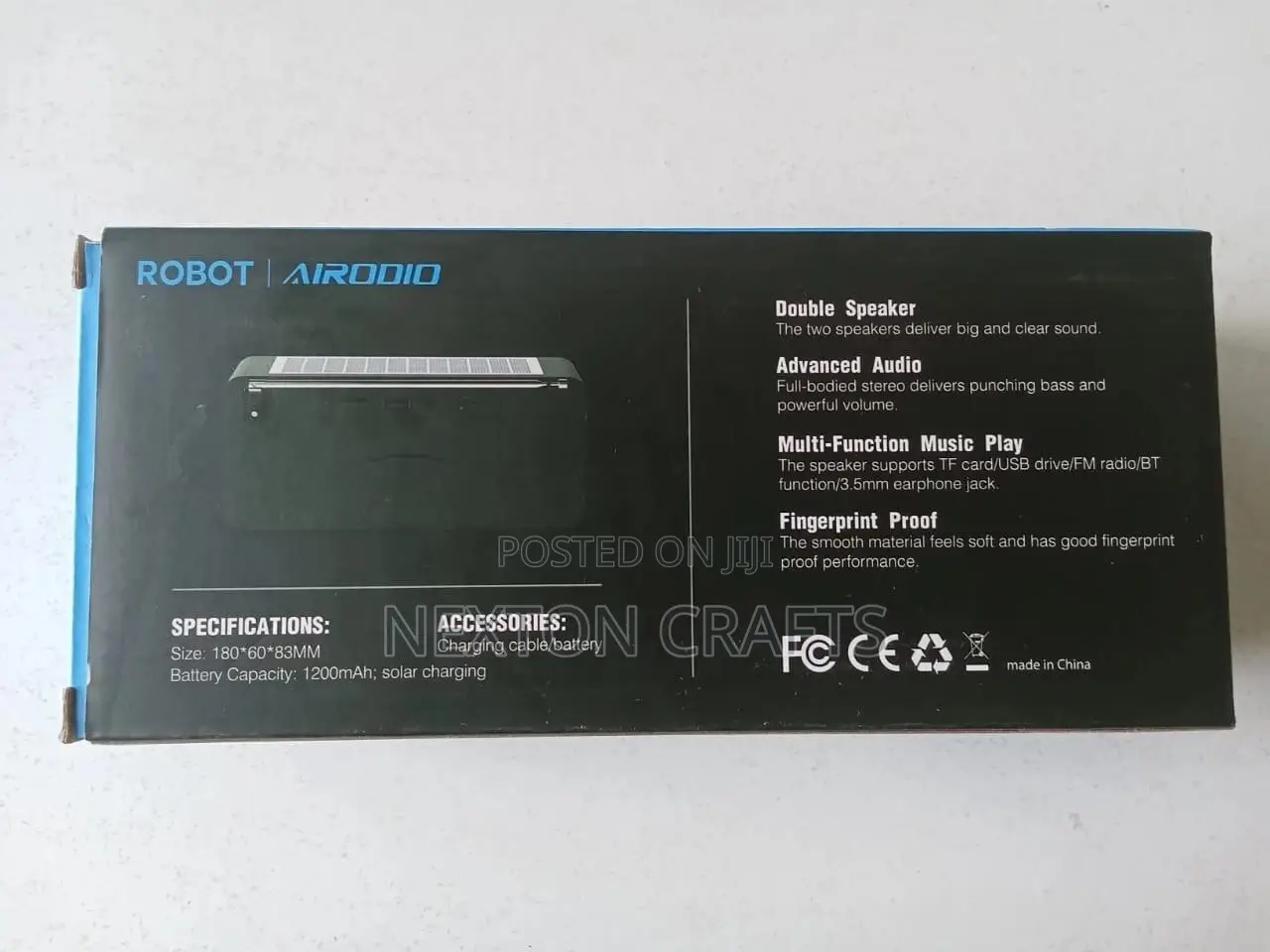 Robot Bluetooth Speaker Radio With Solar