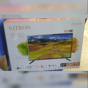 Vitron HD 22” Inches,LED Digital TV -USB and HDMI Port Black