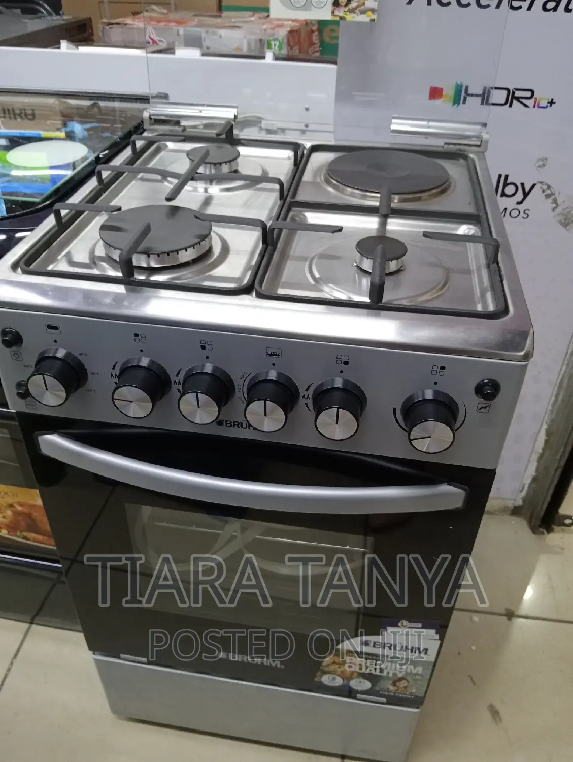 Bruhm BGC 5031NX, 50X55 - 3+1 Cooker With Gas Oven and Grill