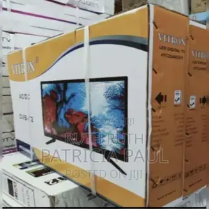 Vitron 22" Digital TV Dvbt2 Clear Motion Pictures Black