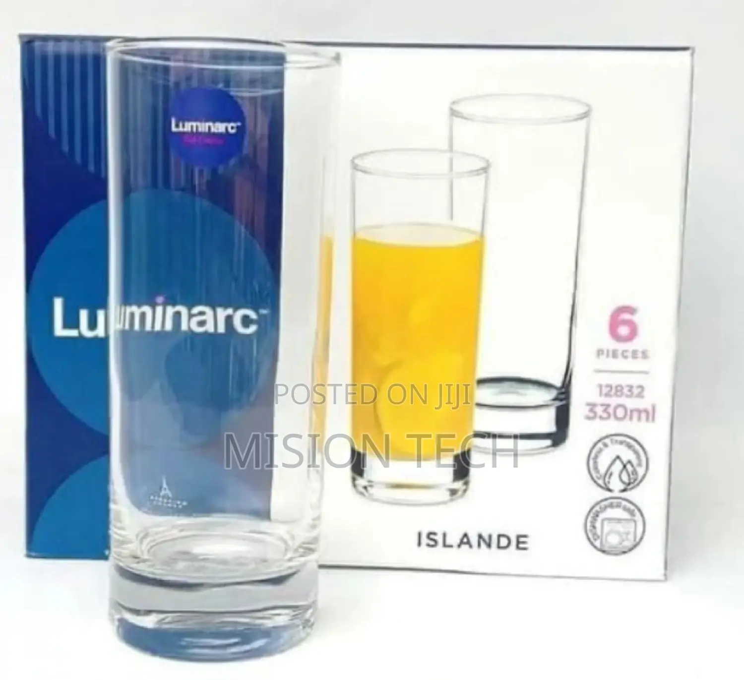 Set Of 6 Luminarc Islande Glasses
