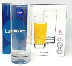 Set Of 6 Luminarc Islande Glasses