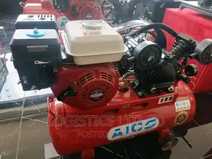 Aico 100L Petrol Air Compressor Double Piston