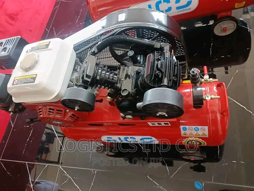 Aico 100L Petrol Air Compressor Double Piston
