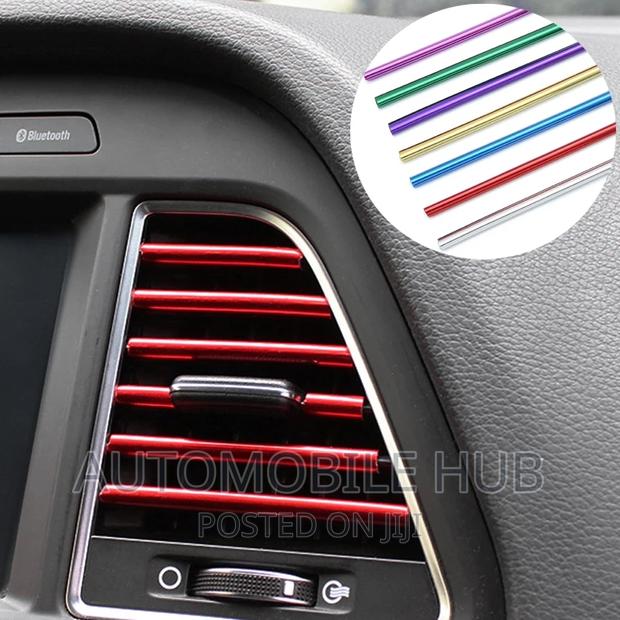 Red Car Ac Outlet Vents Decorations Strip
