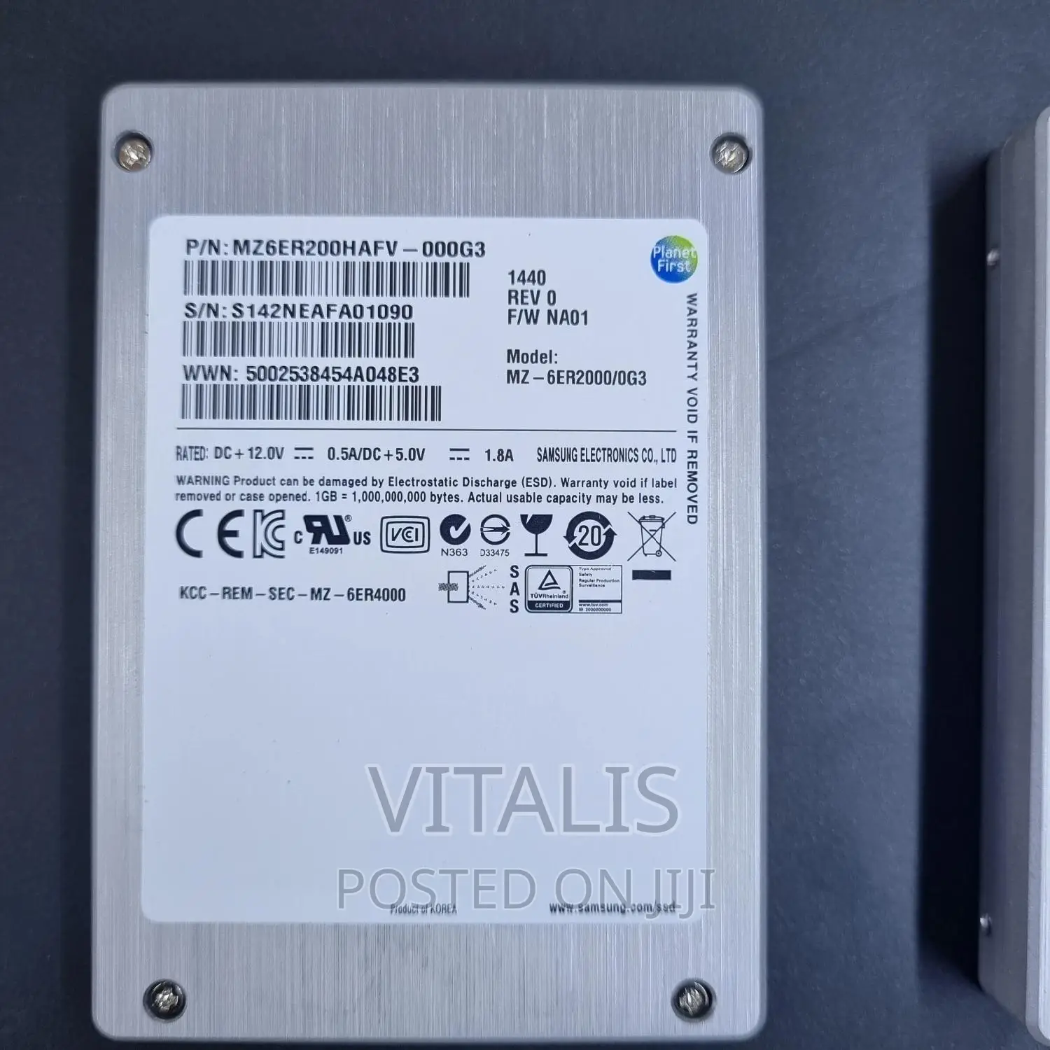 Samsung 200gb SAS SSD