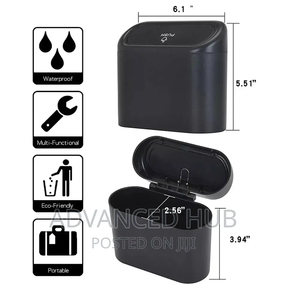 *Water Proof Portable Dustbin Perfect for Cars or Offices.*