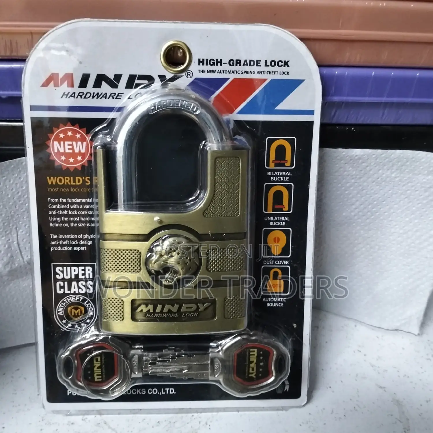 Mindy Hardware Padlock 4keys Mindy Lion