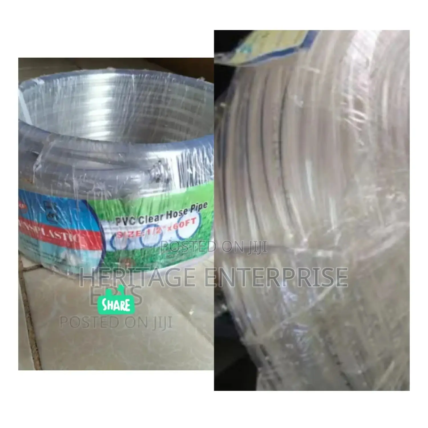 Hose Pipe Clear PVS 1/2*120ft