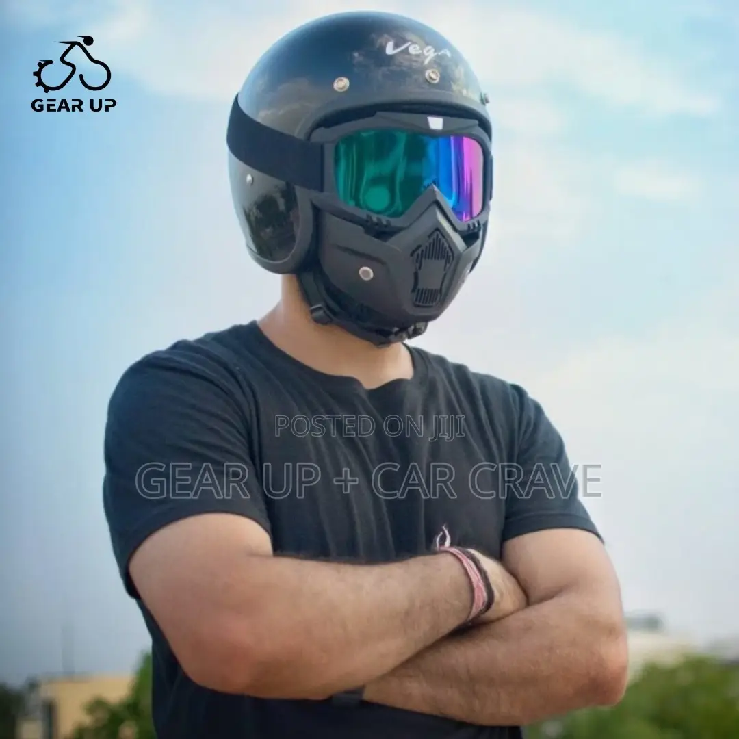 Motorbike Rider Face Mask Goggles Detachable