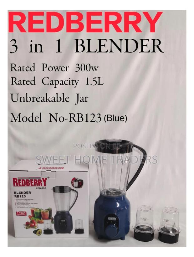 3 in 1 Redberry Blender