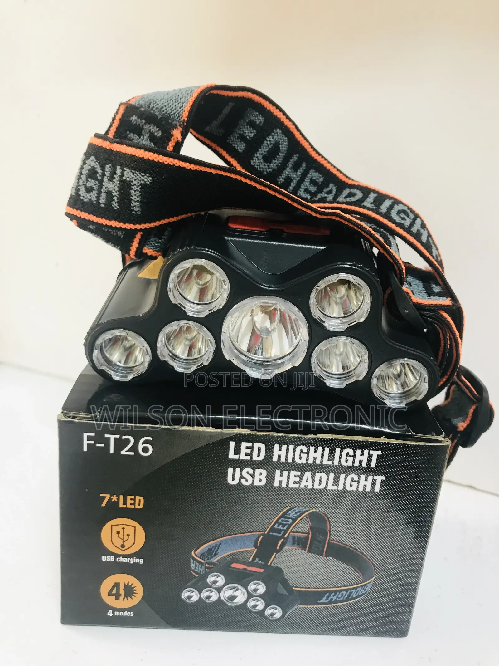 Led Highlight Usb Headlight. F-T26