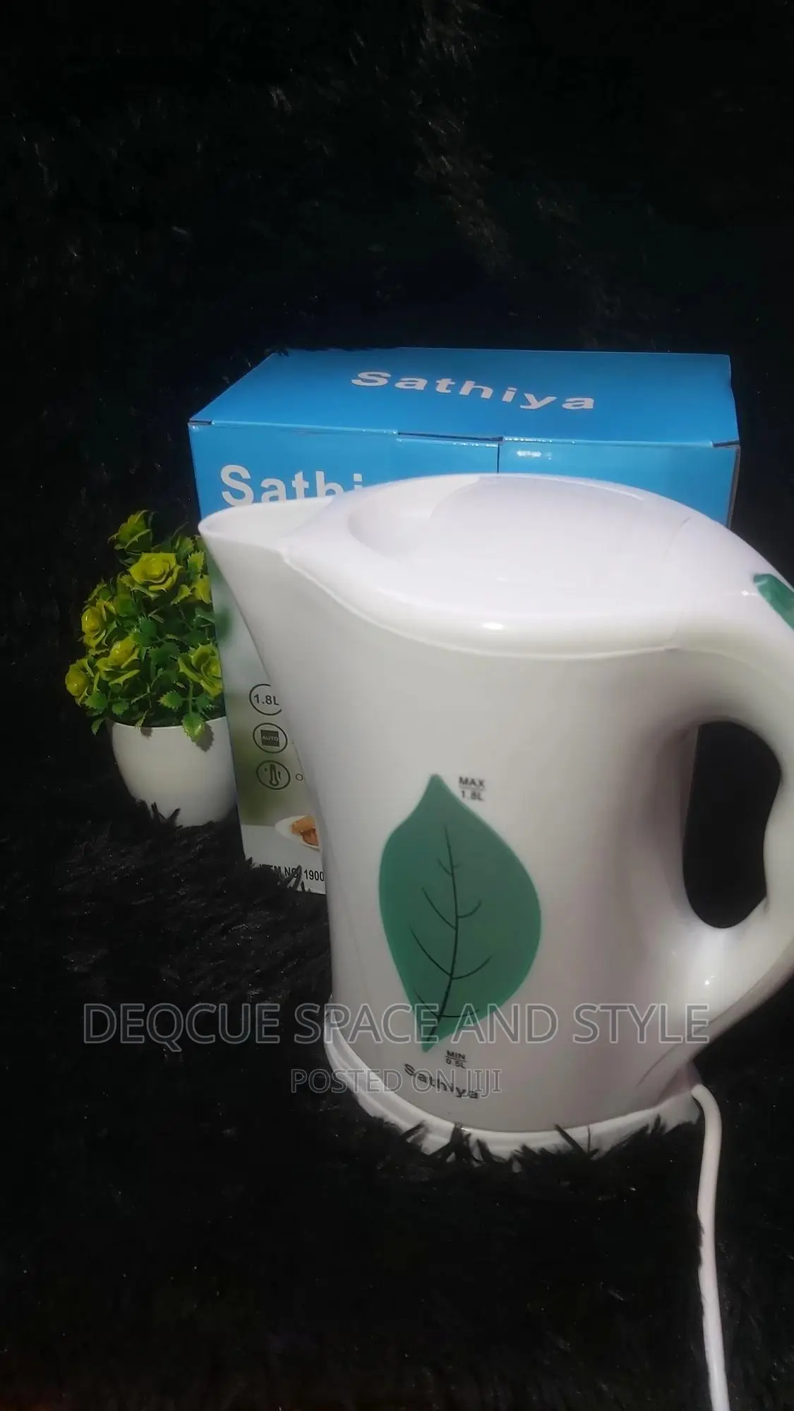 Sathiya Leaf 1.8l Kettle in Nairobi Central Kitchen Appliances