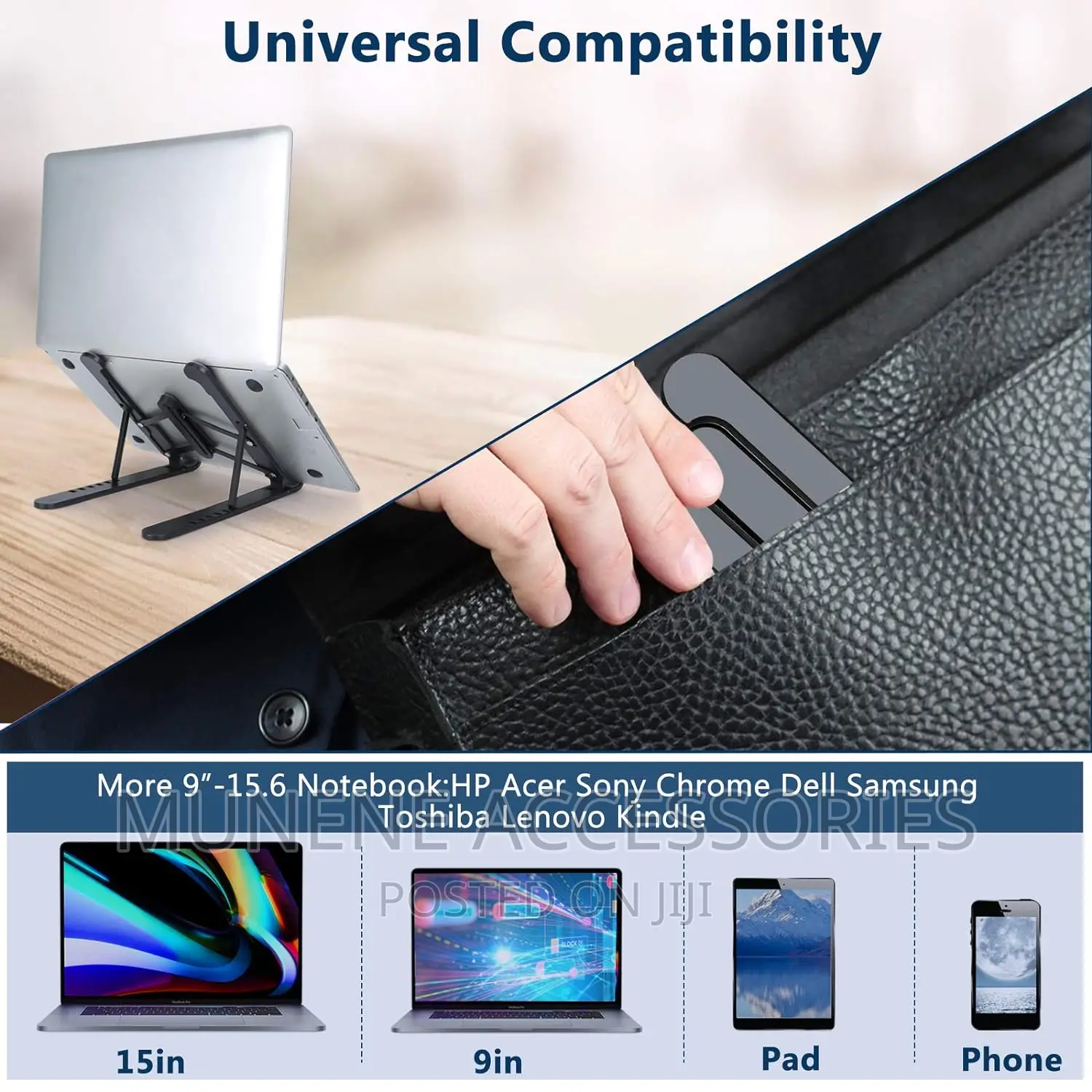 Portable Adjust Laptop Holder Computer Stand Desk Notebook
