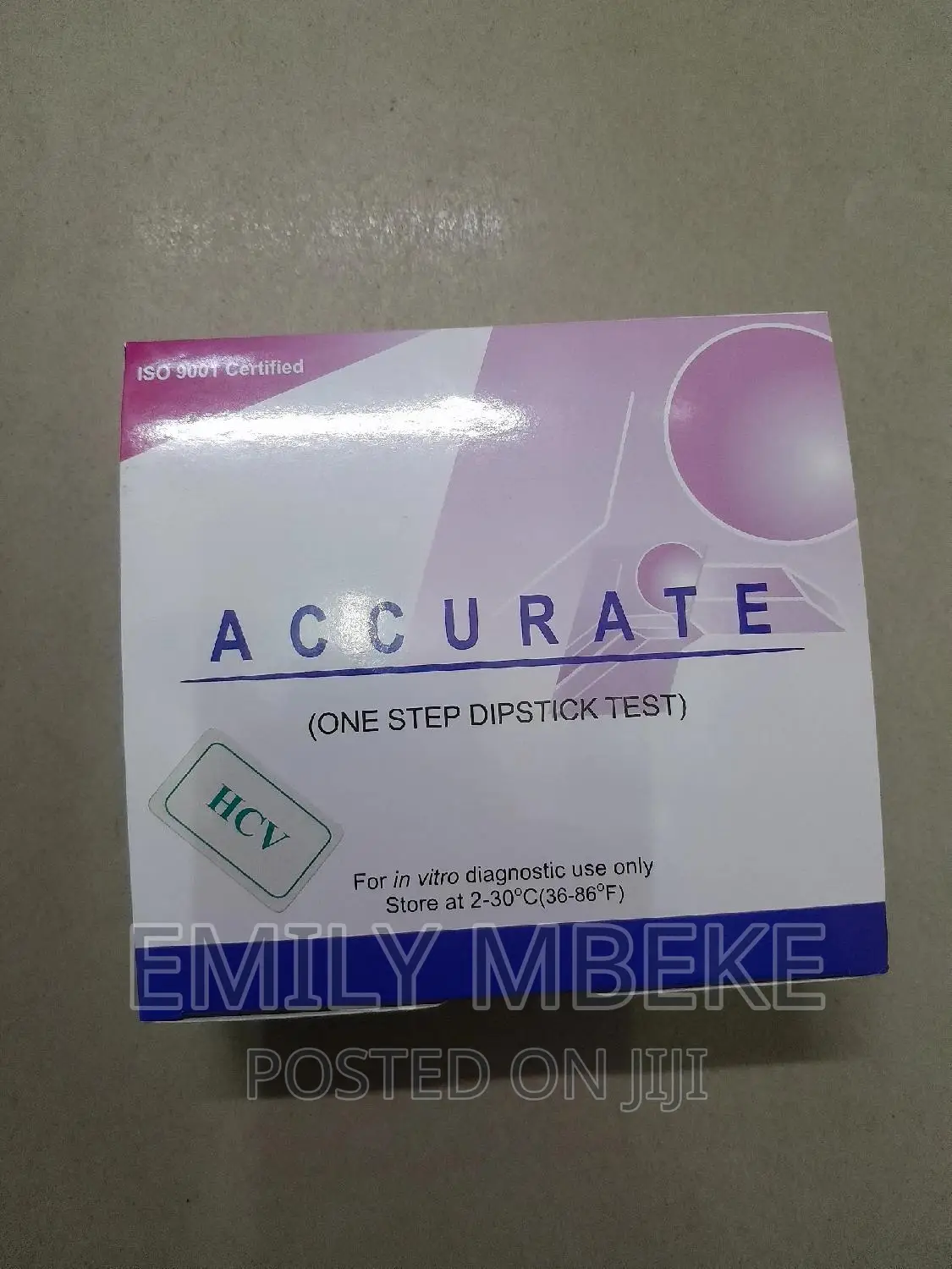 HCV One Step Hepatitis C Virustest Strip