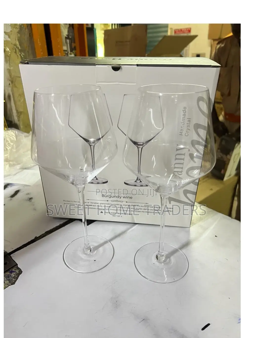 Wine Glass Burgundy Swag Big 500 Ml 2 PCS Wine