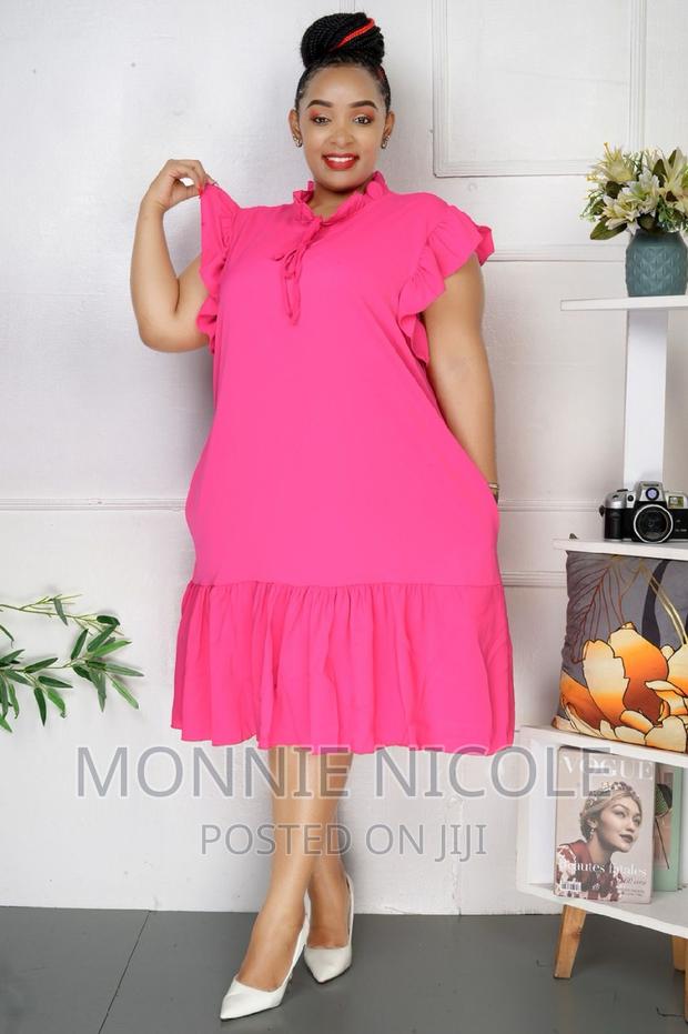 Hot Pink Shift Dress/Maternity Dress/Pregnant Friendly
