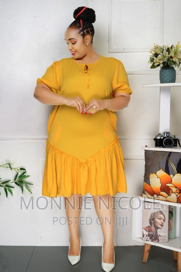 Mustard Yellow Shift Dress - thumbnail 2