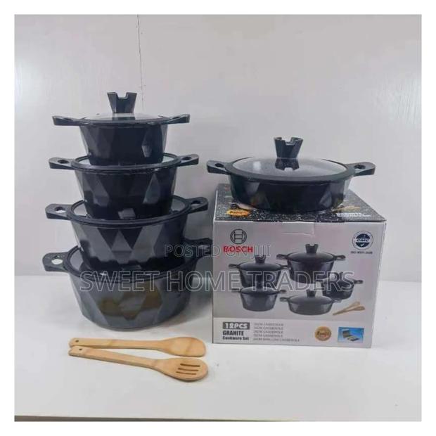12pcs Bosch Cookware With Silicon Lead