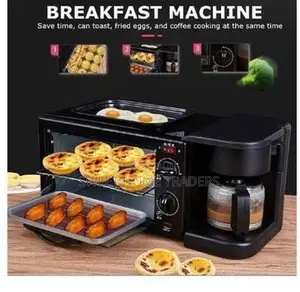 Sokany 3 in 1 Breakfast Maker ;Coffee Maker,Oven Toster 