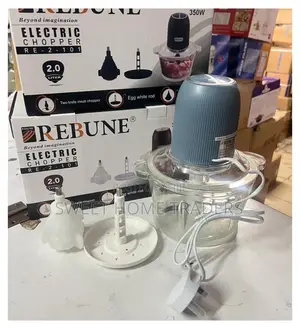 Rebune 3 in 1 Chopper Unbreakable Glass Bowl