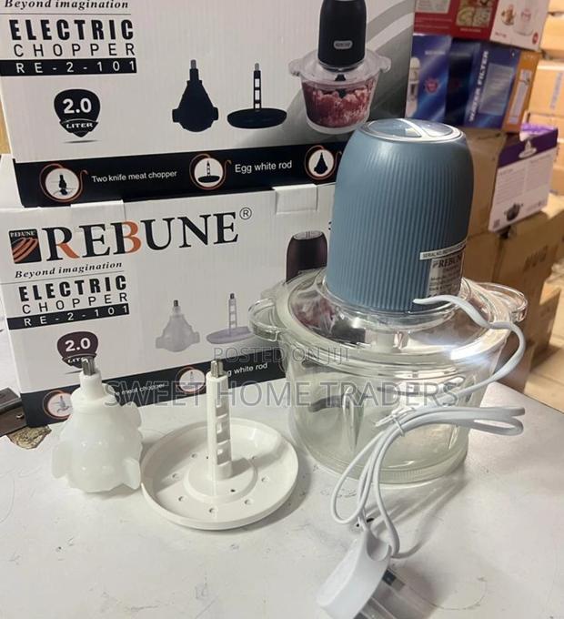 Rebune 3 in 1 Chopper Unbreakable Glass Bowl
