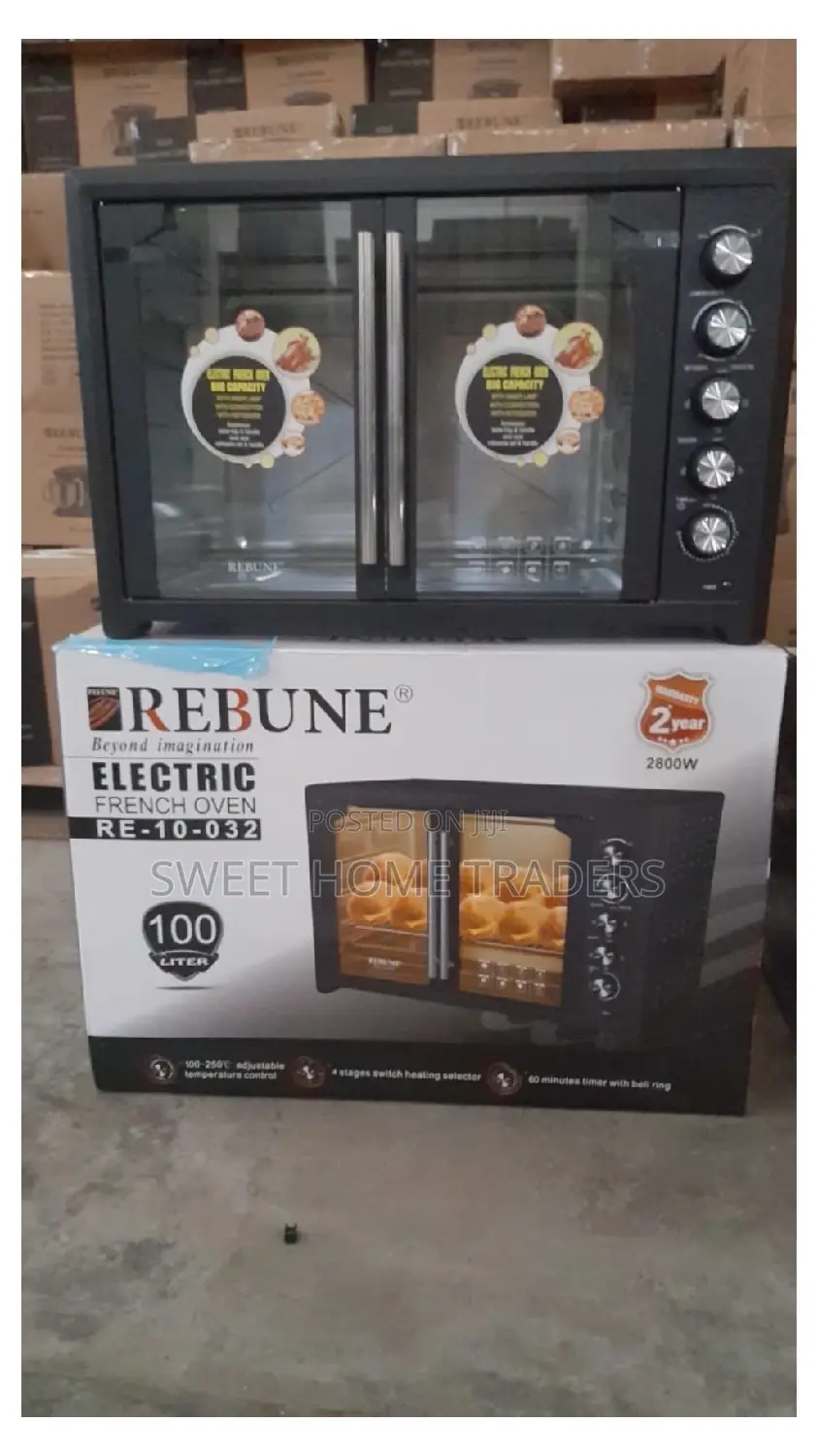 Rebune Electric Oven Conventional French Oven 100LT,