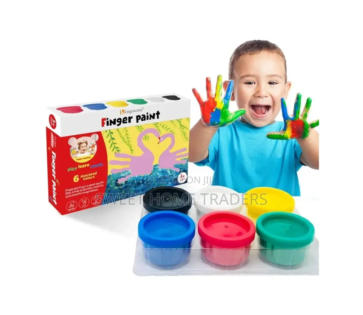 Finger Paint for Toddlers Non-Toxic Washable 
