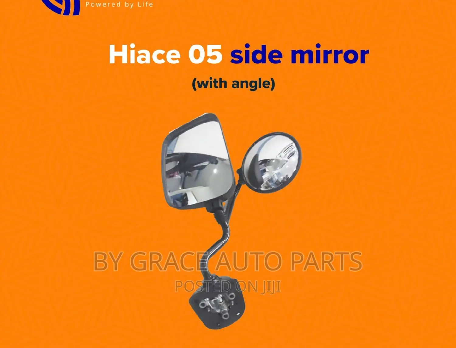 Hiace 05/ 7L Side Mirror With Round