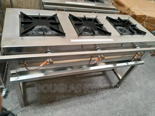 3burners Stainless Steel Commercial Gas Cooker.
