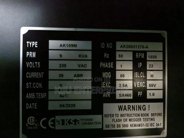 9kva Yorpower Generator Available - thumbnail 2