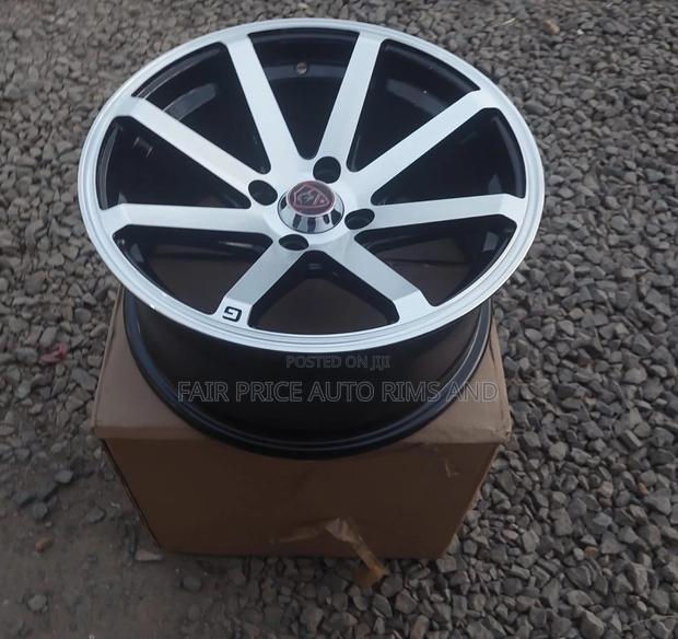 Rims Size 15 Offset 15/4/100 Black Silvery.