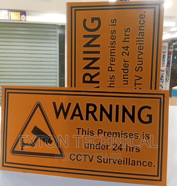 CCTV Warning Sign Board