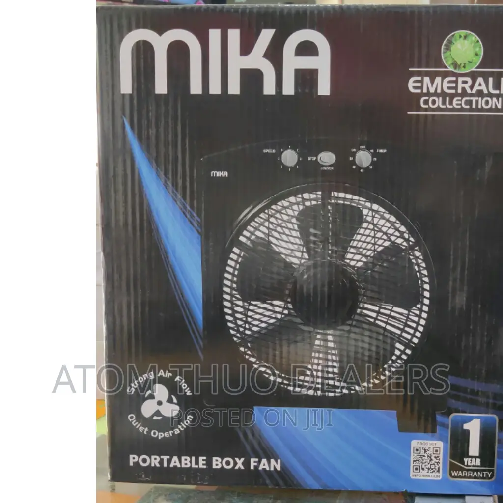Mika 12 Inches Portable Box Fan