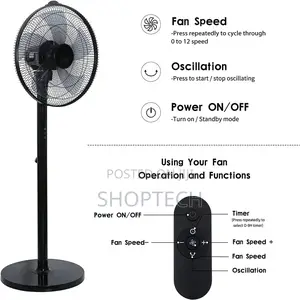 Urk 16inch Standing Fan With Control