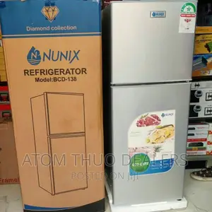 Silver 138 Litres Double Door Fridge