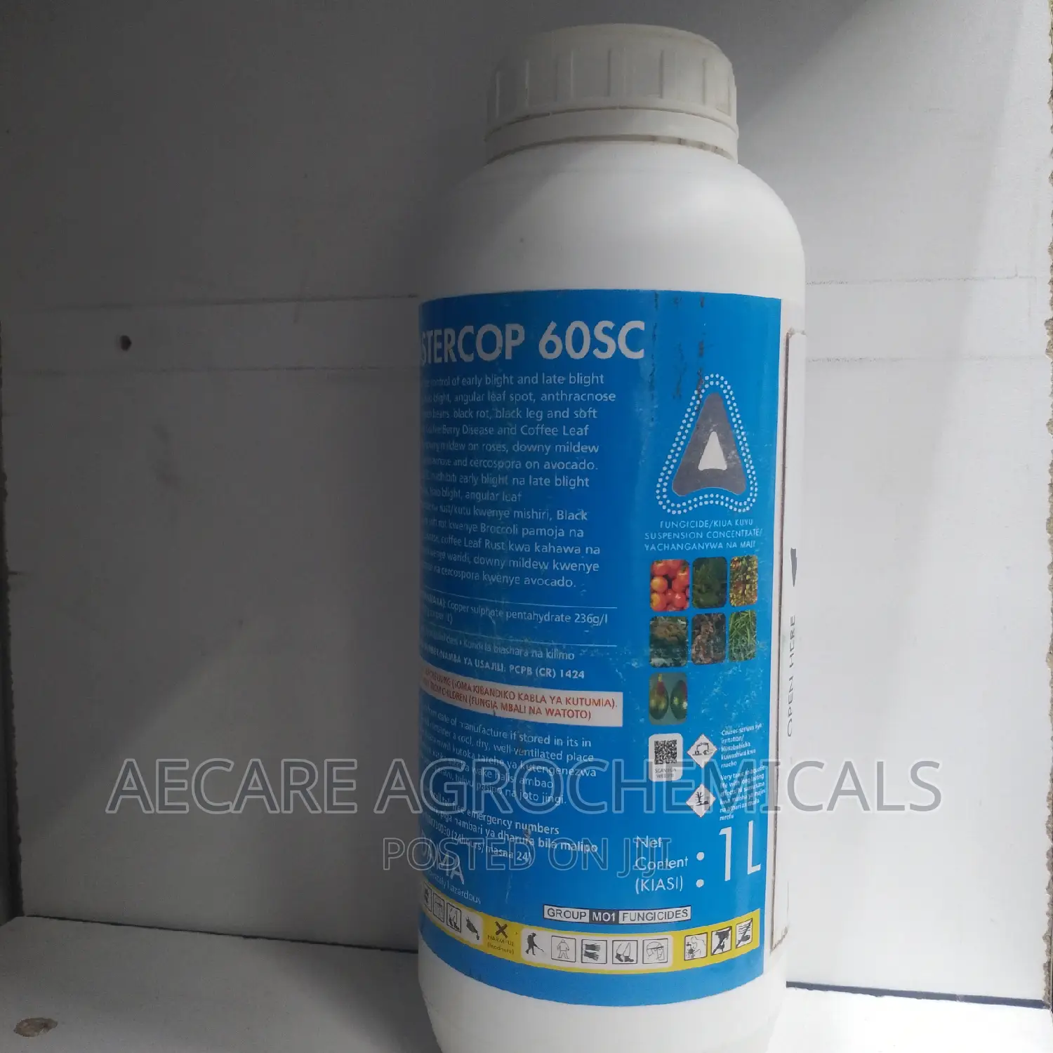Master Cop 60sc Fungicide 1litre (Liquid Copper and Sulphur)