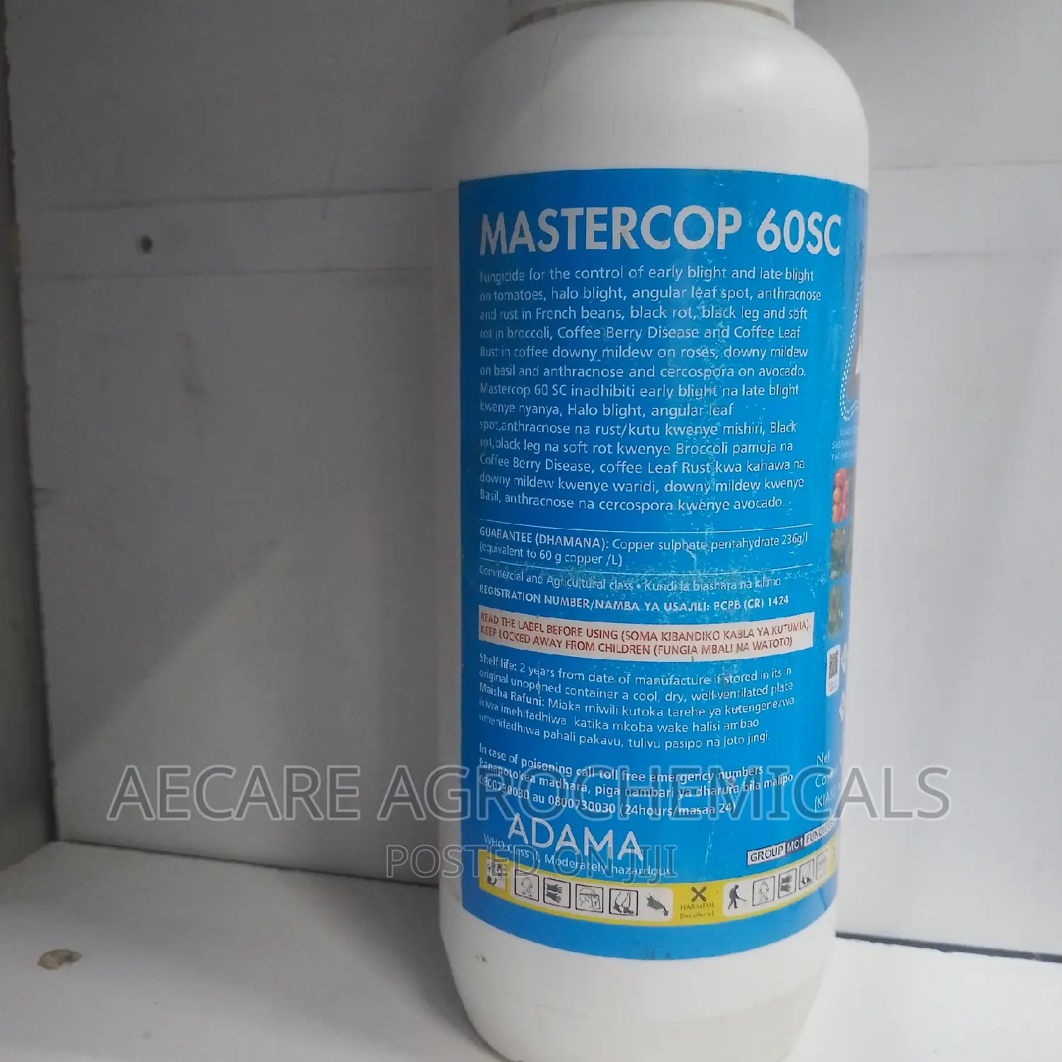 Master Cop 60sc Fungicide 1litre (Liquid Copper and Sulphur)