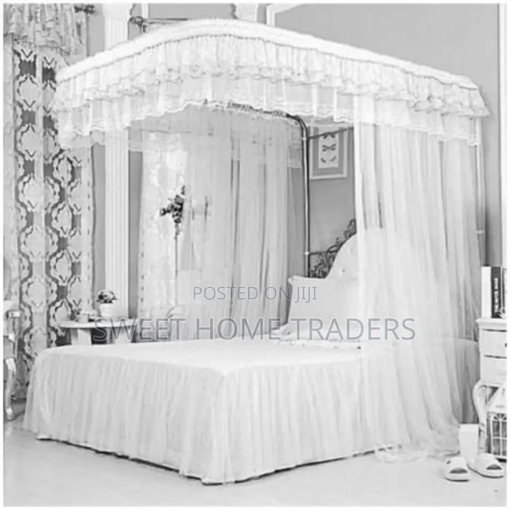 2 Stand Mosquito Net With Sliding Rails, Rails