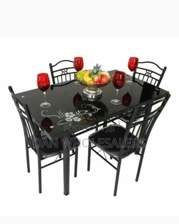 Dining Table With Glass Top - main view