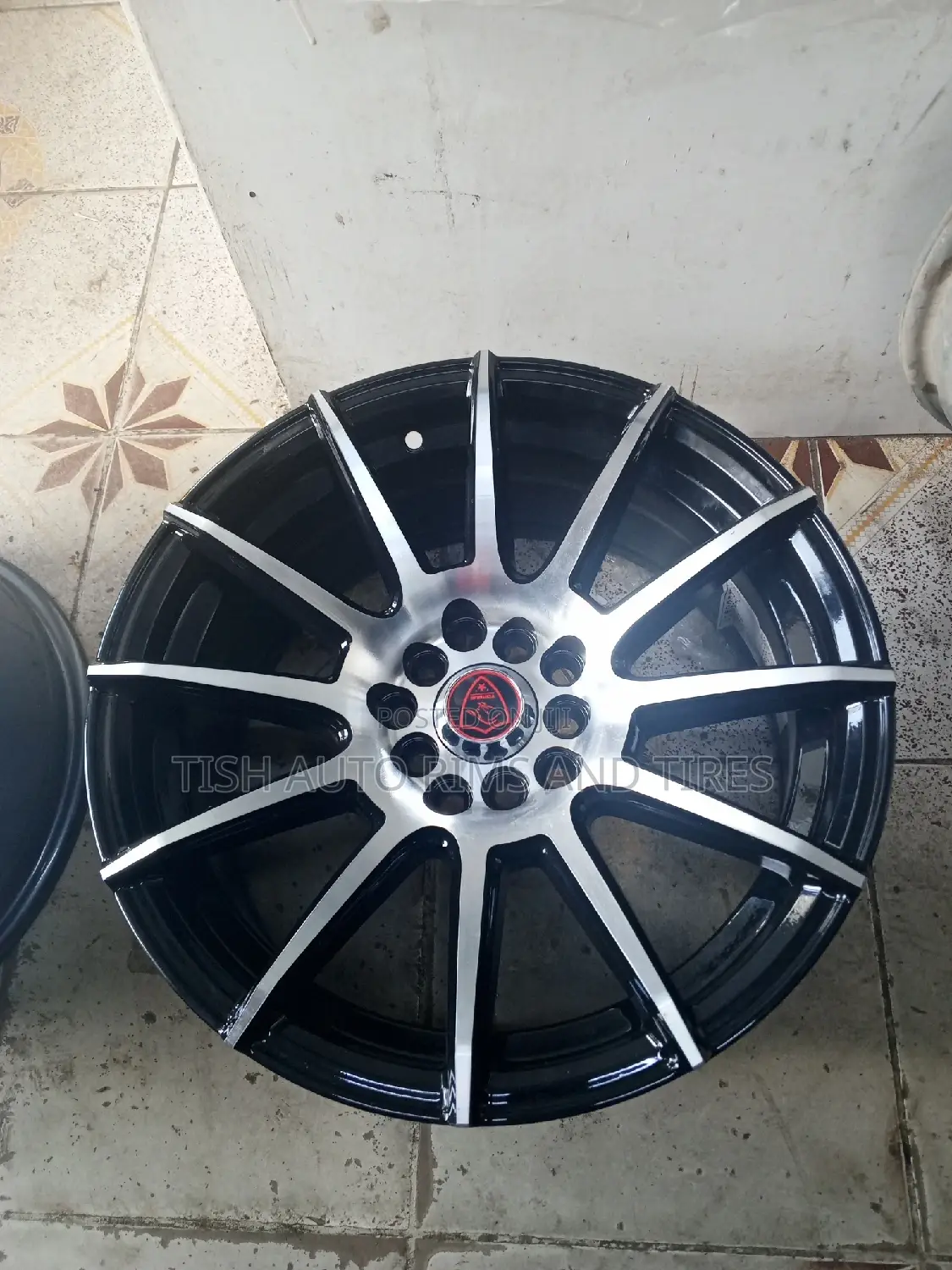 Universal Black Silver Mini Offset 16 Inch Rims