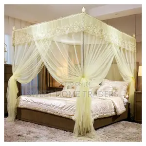 4 Stand Mosquito Net With Metallic Stand,